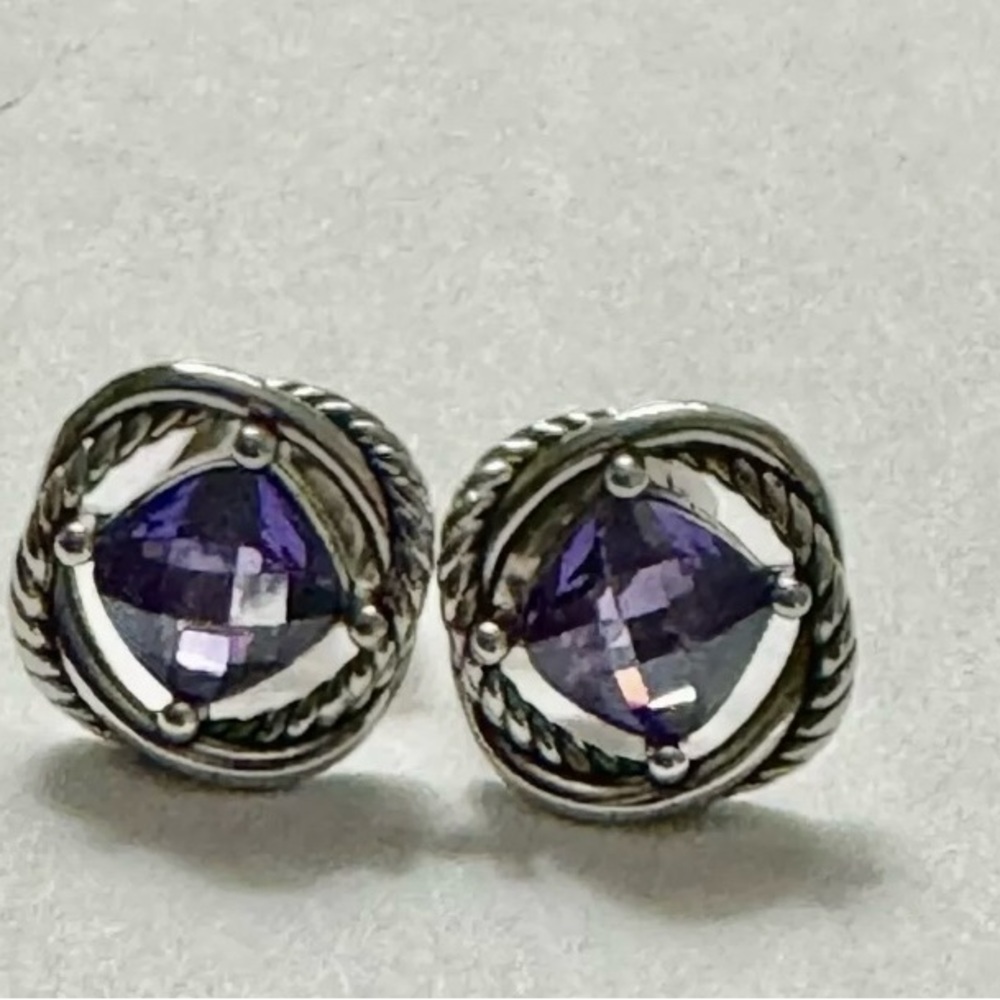 David Yurman Infinity Amethyst Earrings